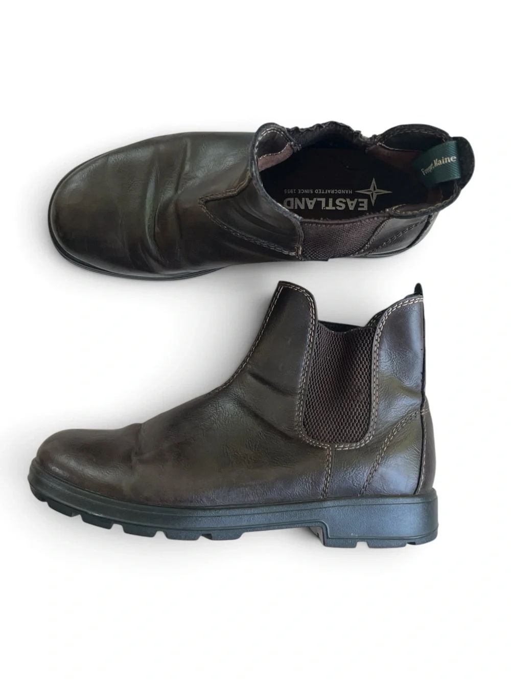 Eastland Men's Dark Brown Leather Chelsea Boots